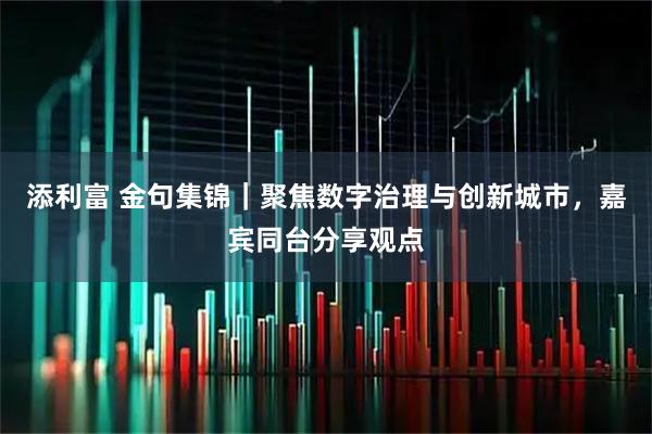 添利富 金句集锦｜聚焦数字治理与创新城市，嘉宾同台分享观点